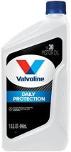 Valvoline Daily Protection SAE 30 Conventional Motor Oil 1 QT