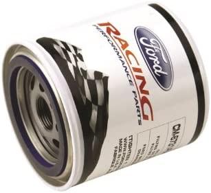 Ford Oil Filter, High Performance, Canister, Screw-On, 22 mm x 1.50 Thread, Steel, White, Ford, Each