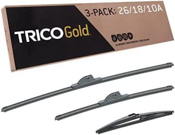 Trico Gold Driver/Passenger/Rear Kit Replacement Windshield Wiper Blades