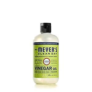 Mrs. Meyer's Gel Vinegar Cleaner, Hard Water Stain Remover, Lemon Verbena, 12 Fl Oz Bottle