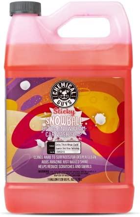 Chemical Guys CWS215 Sticky Snowball Ultra Snow Car Wash Soap 128 fl oz Cherry Scent