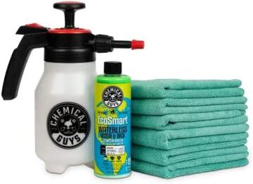Chemical Guys HOL401 Eco Friendly Drought, Buster Waterless Car Wash & Wax Kit, 5 Items