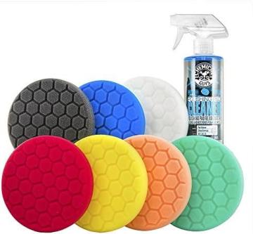Chemical Guys BUF_HEX_Kits_8P Hex-Logic Buffing Pad Kit, 5.5", 8 Items