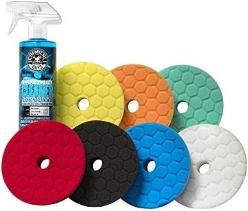 Chemical Guys BUFX700 Hex-Logic Quantum Best of the Best Buffing and Polishing Pad Kit, 16 fl. oz