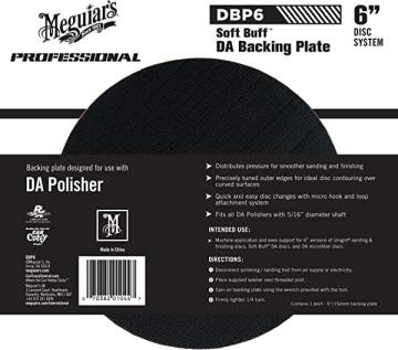 Meguiar's DBP6 6" DA Backing Plate - Pair With Foam or Microfiber Pads