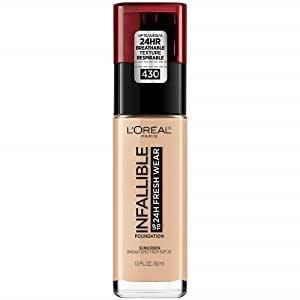 L'Oreal Paris Makeup Infallible Up to 24 Hour Fresh Wear Foundation, Ivory Buff, 1 fl; Ounce