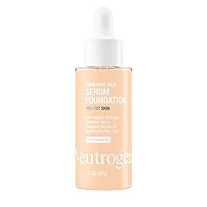 Neutrogena Healthy Skin Sensitive Skin Serum Foundation with Pro-Vitamin B5, Light 01, 1 oz