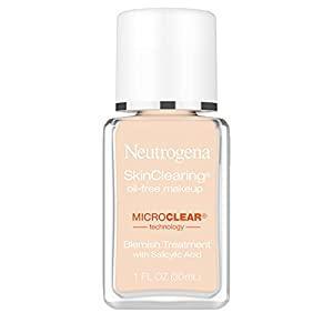 Neutrogena SkinClearing Oil-Free Acne and Blemish Fighting Liquid Foundation, 10 Classic Ivory