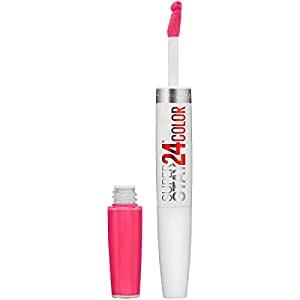 Maybelline New York Super Stay 24, 2-Step Liquid Lipstick Makeup, Pink Goes On, Neon Pink