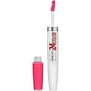 Maybelline New York Super Stay 24, 2-Step Liquid Lipstick Makeup, Pink Goes On, Neon Pink