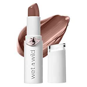 wet n wild Mega Last High-Shine Lipstick Lip Color Makeup, Blush Pink Clothes Off