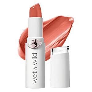 wet n wild Mega Last High-Shine Lipstick Lip Color Makeup, Coral Bellini Overflow