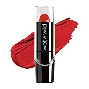 wet n wild Silk Finish Lipstick, Hydrating Lip Color, Cherry Frost Red