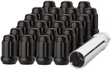 DPAccessories 23 Black 1/2-20 Closed End Spline Tuner Lug Nuts D5242P-2308/23
