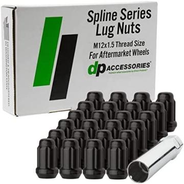 DPAccessories Black Spline Lug Nuts - m12x1.5 D5246P-2308/24
