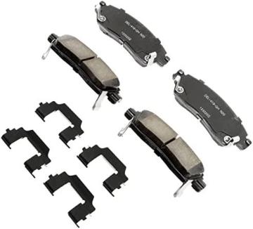 ACDelco Gold 17D883CHF1 Ceramic Rear Disc Brake Pad Kit with Clips