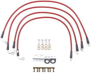 PowerStop BH00140 Stainless Steel Brake Hose Kit- Front & Rear