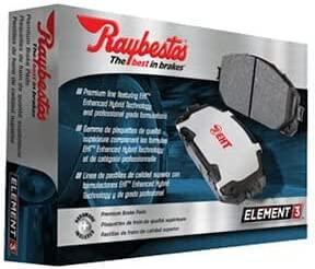 Raybestos EHT1279 Premium Raybestos Element3 EHT Replacement Rear Brake Pad Set