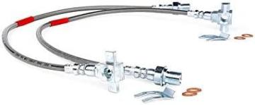Rough Country Front Stainless Brake Lines for 71-87 GMC C15/K15 | 4-6" - 89340S