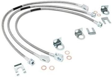 Rough Country Stainless Brake Lines for 1987-2006 Jeep Wrangler TJ/YJ/XJ - 89715