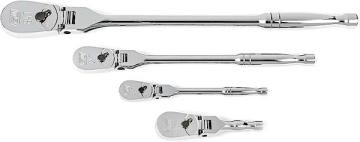 Apex GEARWRENCH 4 Piece 1/4", 3/8", and 1/2" Drive 84 Ratchet Set
