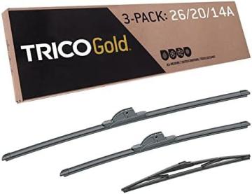 Trico Gold Driver/Passenger/Rear Kit Replacement Windshield Wiper Blades