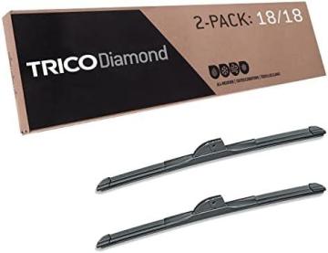 Trico Diamond 18 Inch High Performance Automotive Replacement Windshield Wiper Blades