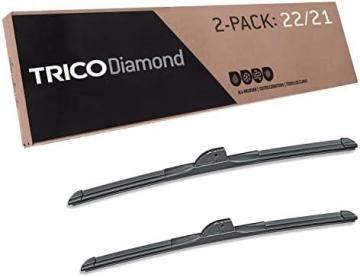Trico Diamond 22 Inch & 21 inch High Performance Automotive Replacement Windshield Wiper Blades