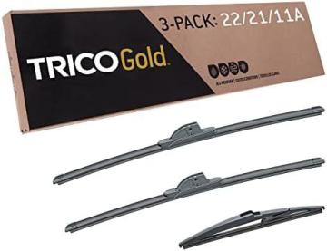 Trico Gold Driver/Passenger/Rear Kit Replacement Windshield Wipers Blades