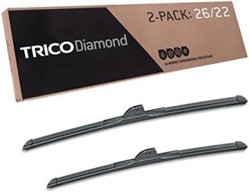 Trico Diamond 26 Inch & 22 inch High Performance Automotive Replacement Windshield Wiper Blades