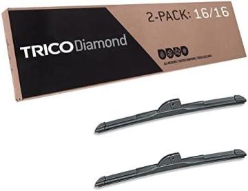 Trico Diamond 16 Inch High Performance Automotive Replacement Windshield Wiper Blades