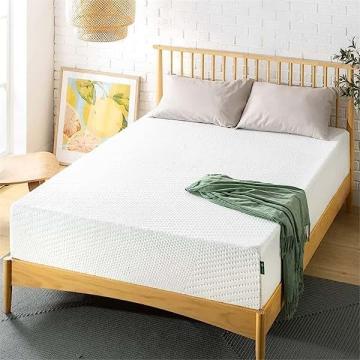 Zinus 12 Inch Green Tea Essential Memory Foam Bed-in-a-Box Mattress, Queen, White