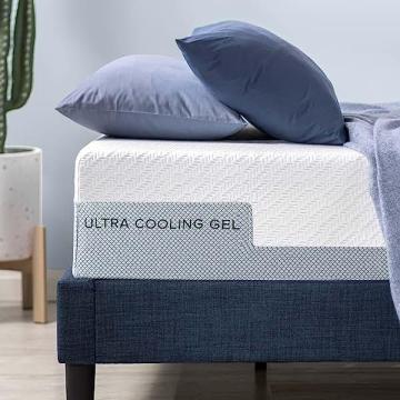 Zinus 12 Inch Ultra Cooling Gel Memory Foam Mattress Bed-in-a-Box, Queen
