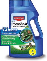 BioAdvanced 12 Month Tree and Shrub Protect and Feed, Granules, 4 lb