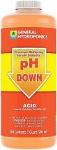 General Hydroponics pH Down Liquid Premium Buffering For pH Stability, Quart