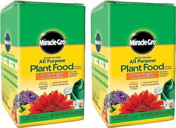 Miracle-Gro VB02196 Water Soluble 8 oz, 2-Pack All Purpose Plant Food.5 lb