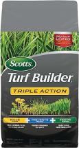 Scotts Turf Builder Triple Action Weed Killer & Preventer, Lawn Fertilizer, 20 lb.