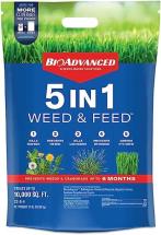 BioAdvanced 5 In 1 Weed and Feed, Granules, 24 lb