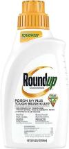 Roundup Concentrate Poison Ivy Killer Plus Tough Brush Killer for Weeds, Grass, Stumps, 32 oz.