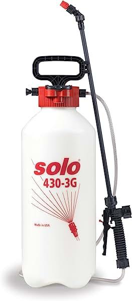 SOLO 430-3G 3-Gallon Farm and Garden Handheld Sprayer, with Shut-off Valve and Unbreakable Wand