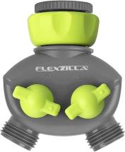 Flexzilla 2-Way Hose Splitter, ZillaGreen/Gray