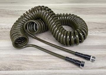 Water-Right PCH-075-MG-4PKRS PCH-075-MG Polyurethane Coil Garden Hose, 75-Foot, Olive Green