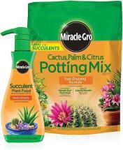 Miracle-Gro Cactus, Palm & Citrus Potting Mix and Succulent Plant Food, 8 qt. + 8 oz.