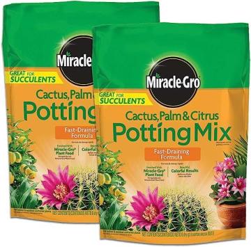 Miracle-Gro Cactus, Palm & Citrus Potting Mix 2-Pack