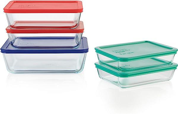 Pyrex Simply Store 10-Pc Glass Food Storage Container Set