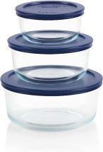 Pyrex Simply Store 6-Pc Glass Food Storage Container Set