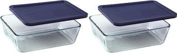 Pyrex 11 Cup Storage Plus Rectangular Dish With Plastic Cover Sold in packs of 2