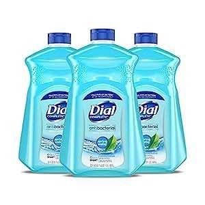 Dial Complete Antibacterial Liquid Hand Soap Refill, Spring Water, 52 fl oz (3 count)