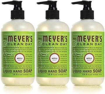 Mrs. Meyer's Hand Soap, Made with Essential Oils, Biodegradable Formula, Apple, 12.5 fl. oz