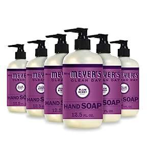 Mrs. Meyer's Hand Soap, Made with Essential Oils, Biodegradable Formula, Plum Berry, 12.5 fl. oz